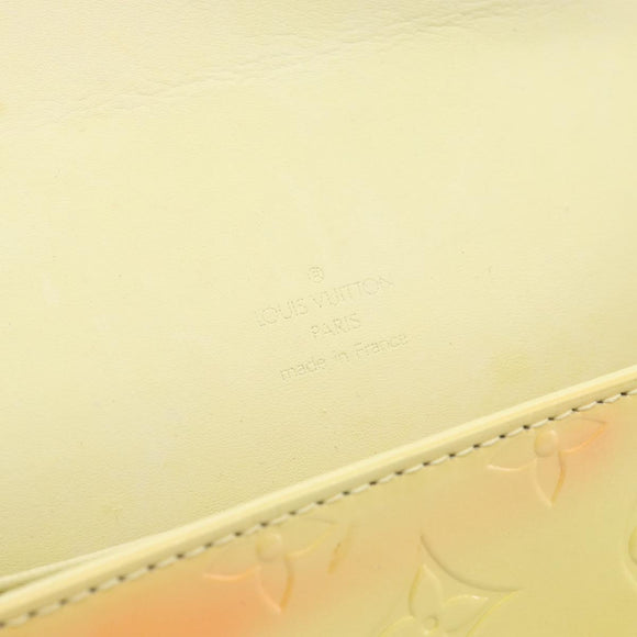 LOUIS VUITTON Monogram Vernis Thompson Street Bag Lime Yellow M91071 Auth 194603