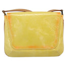 LOUIS VUITTON Monogram Vernis Thompson Street Bag Lime Yellow M91071 Auth 194603-2