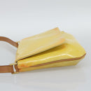 LOUIS VUITTON Monogram Vernis Thompson Street Bag Lime Yellow M91071 Auth 194603-3