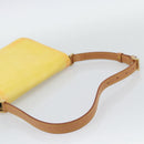 LOUIS VUITTON Monogram Vernis Thompson Street Bag Lime Yellow M91071 Auth 194603-7