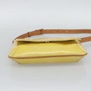 LOUIS VUITTON Monogram Vernis Thompson Street Bag Lime Yellow M91071 Auth 194603-5