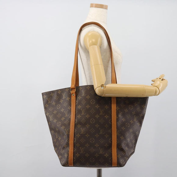 LOUIS VUITTON Monogram Sac Shopping Tote Bag M51108 LV Auth 194604