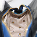 Vivienne Westwood Hand Bag Canvas Blue Gold Auth 194607A-19