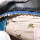Vivienne Westwood Hand Bag Canvas Blue Gold Auth 194607A-21