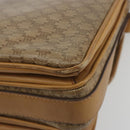 CELINE Macadam Canvas Shoulder Bag PVC Beige Gold Auth 194609-16