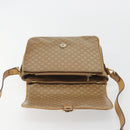 CELINE Macadam Canvas Shoulder Bag PVC Beige Gold Auth 194609-10