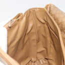 CELINE Macadam Canvas Shoulder Bag PVC Beige Gold Auth 194609-20