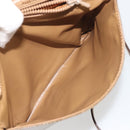 CELINE Macadam Canvas Shoulder Bag PVC Beige Gold Auth 194609-25