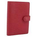 LOUIS VUITTON Epi Agenda PM Day Planner Cover Red R20057 LV Auth 194613-1