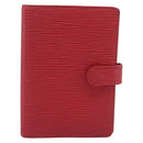 LOUIS VUITTON Epi Agenda PM Day Planner Cover Red R20057 LV Auth 194613-13