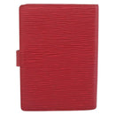 LOUIS VUITTON Epi Agenda PM Day Planner Cover Red R20057 LV Auth 194613-2