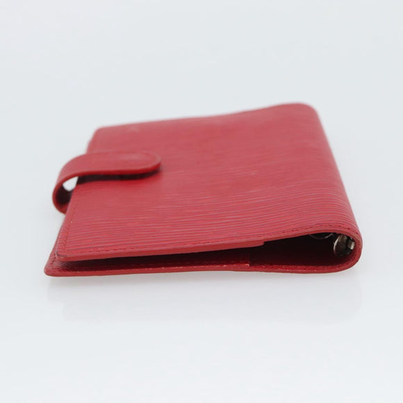 LOUIS VUITTON Epi Agenda PM Day Planner Cover Red R20057 LV Auth 194613