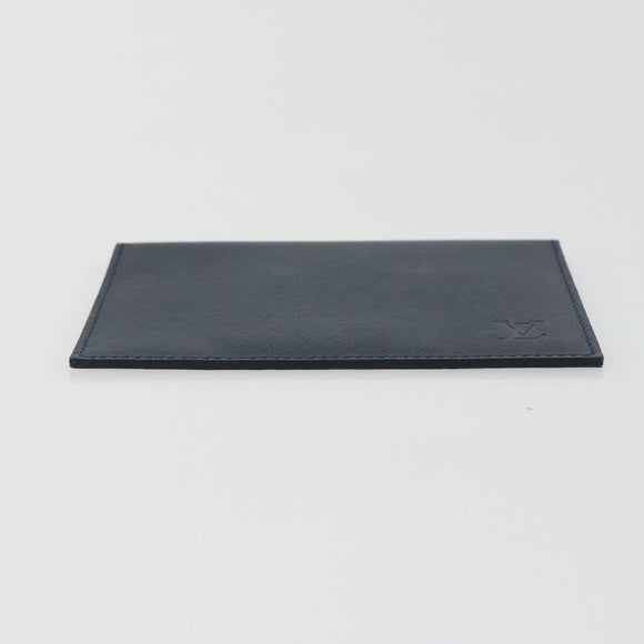 LOUIS VUITTON Taiga Mirror Case Hand Mirror Navy LV Auth 194615