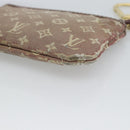 LOUIS VUITTON Monogram Idylle Pochette Cles Coin Purse Sepia M62996 Auth 194616-15