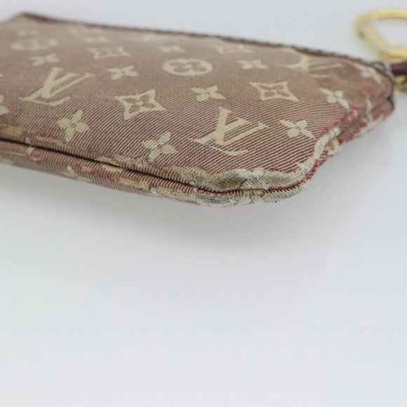 LOUIS VUITTON Monogram Idylle Pochette Cles Coin Purse Sepia M62996 Auth 194616