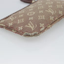 LOUIS VUITTON Monogram Idylle Pochette Cles Coin Purse Sepia M62996 Auth 194616-16