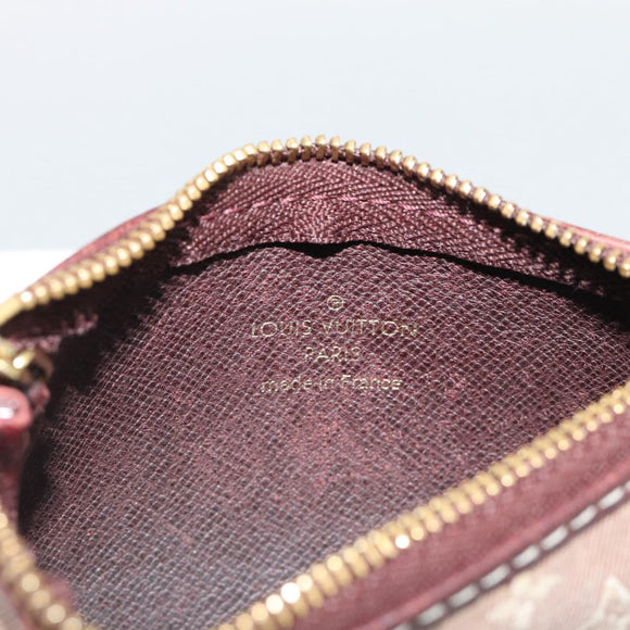 LOUIS VUITTON Monogram Idylle Pochette Cles Coin Purse Sepia M62996 Auth 194616