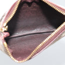 LOUIS VUITTON Monogram Idylle Pochette Cles Coin Purse Sepia M62996 Auth 194616-11