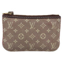 LOUIS VUITTON Monogram Idylle Pochette Cles Coin Purse Sepia M62996 Auth 194616-13