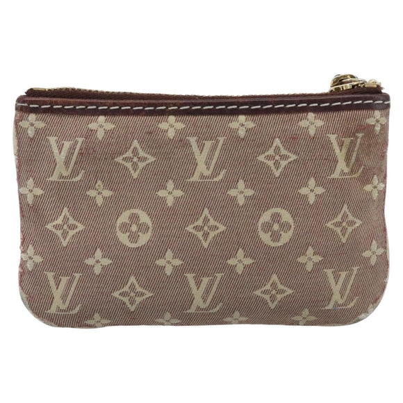 LOUIS VUITTON Monogram Idylle Pochette Cles Coin Purse Sepia M62996 Auth 194616