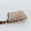 LOUIS VUITTON Monogram Idylle Pochette Cles Coin Purse Sepia M62996 Auth 194616-3
