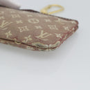 LOUIS VUITTON Monogram Idylle Pochette Cles Coin Purse Sepia M62996 Auth 194616-8