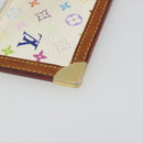 LOUIS VUITTON Monogram Multicolor Pochette Cles Purse White M92655 Auth 194618-16