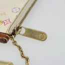 LOUIS VUITTON Monogram Multicolor Pochette Cles Purse White M92655 Auth 194618-9
