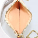 LOUIS VUITTON Monogram Multicolor Pochette Cles Purse White M92655 Auth 194618-11
