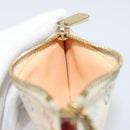 LOUIS VUITTON Monogram Multicolor Pochette Cles Purse White M92655 Auth 194618-17