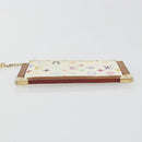 LOUIS VUITTON Monogram Multicolor Pochette Cles Purse White M92655 Auth 194618-6
