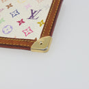 LOUIS VUITTON Monogram Multicolor Pochette Cles Purse White M92655 Auth 194618-7