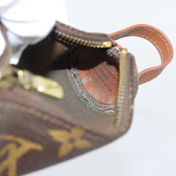LOUIS VUITTON Monogram Etui 3 Ball de Golf Pouch M58249 LV Auth 194619