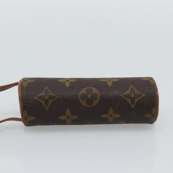 LOUIS VUITTON Monogram Etui 3 Ball de Golf Pouch M58249 LV Auth 194619