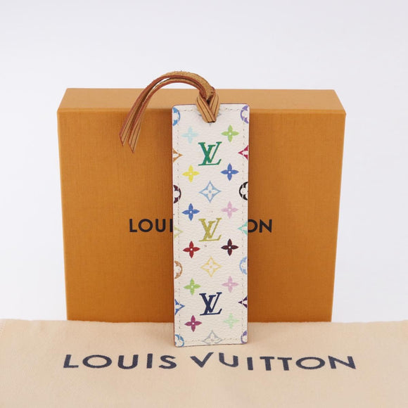 LOUIS VUITTON Monogram Multicolor Mark Page Kadu Bookmark M99196 Auth 194623V