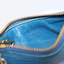 LOUIS VUITTON Epi Pochette Cles Coin Purse Blue M6380G LV Auth 194625-10