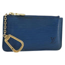LOUIS VUITTON Epi Pochette Cles Coin Purse Blue M6380G LV Auth 194625-1