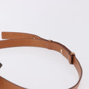 CELINE Macadam Canvas Waist Pouch PVC Leather Brown Gold Auth 194626A-14