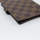 LOUIS VUITTON Damier Ebene Agenda PM Day Planner Cover R20700 LV Auth 194627-16