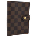 LOUIS VUITTON Damier Ebene Agenda PM Day Planner Cover R20700 LV Auth 194627-1