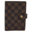 LOUIS VUITTON Damier Ebene Agenda PM Day Planner Cover R20700 LV Auth 194627-13