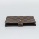 LOUIS VUITTON Damier Ebene Agenda PM Day Planner Cover R20700 LV Auth 194627-3