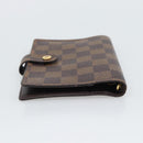 LOUIS VUITTON Damier Ebene Agenda PM Day Planner Cover R20700 LV Auth 194627-5