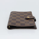 LOUIS VUITTON Damier Ebene Agenda PM Day Planner Cover R20700 LV Auth 194627-6
