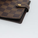 LOUIS VUITTON Damier Ebene Agenda PM Day Planner Cover R20700 LV Auth 194627-7