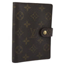 LOUIS VUITTON Monogram Agenda PM Day Planner Cover R20005 LV Auth 194628-1