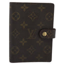 LOUIS VUITTON Monogram Agenda PM Day Planner Cover R20005 LV Auth 194628-13