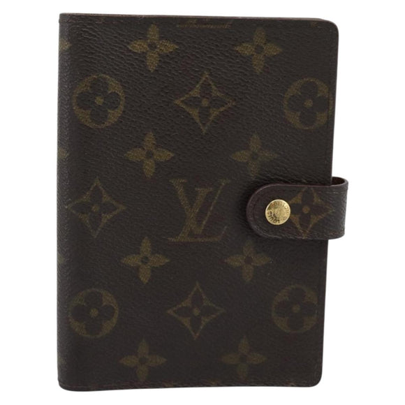 LOUIS VUITTON Monogram Agenda PM Day Planner Cover R20005 LV Auth 194628