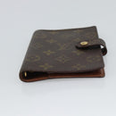 LOUIS VUITTON Monogram Agenda PM Day Planner Cover R20005 LV Auth 194628-6