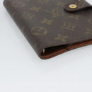 LOUIS VUITTON Monogram Agenda PM Day Planner Cover R20005 LV Auth 194628-14